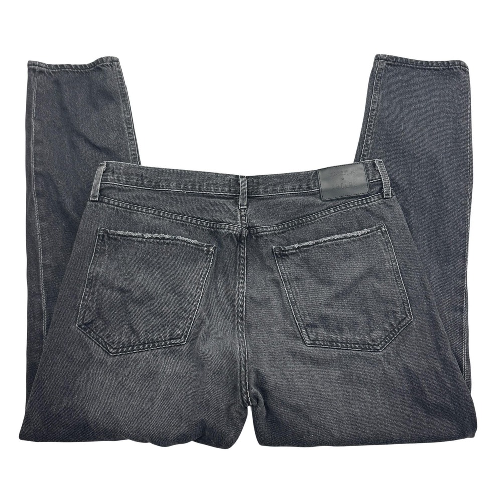 Talula X AGOLDE Jeans Womens 31 Gray High Rise Tapered Button Fly USA A078-842